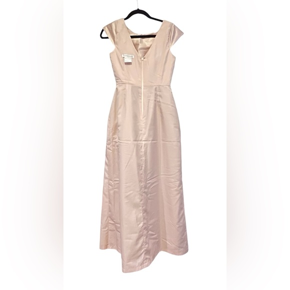 Alfred Sung Excellent US 6 Champagne Gown Formal Dress A-line Wedding Bridesmaid - Picture 12 of 12